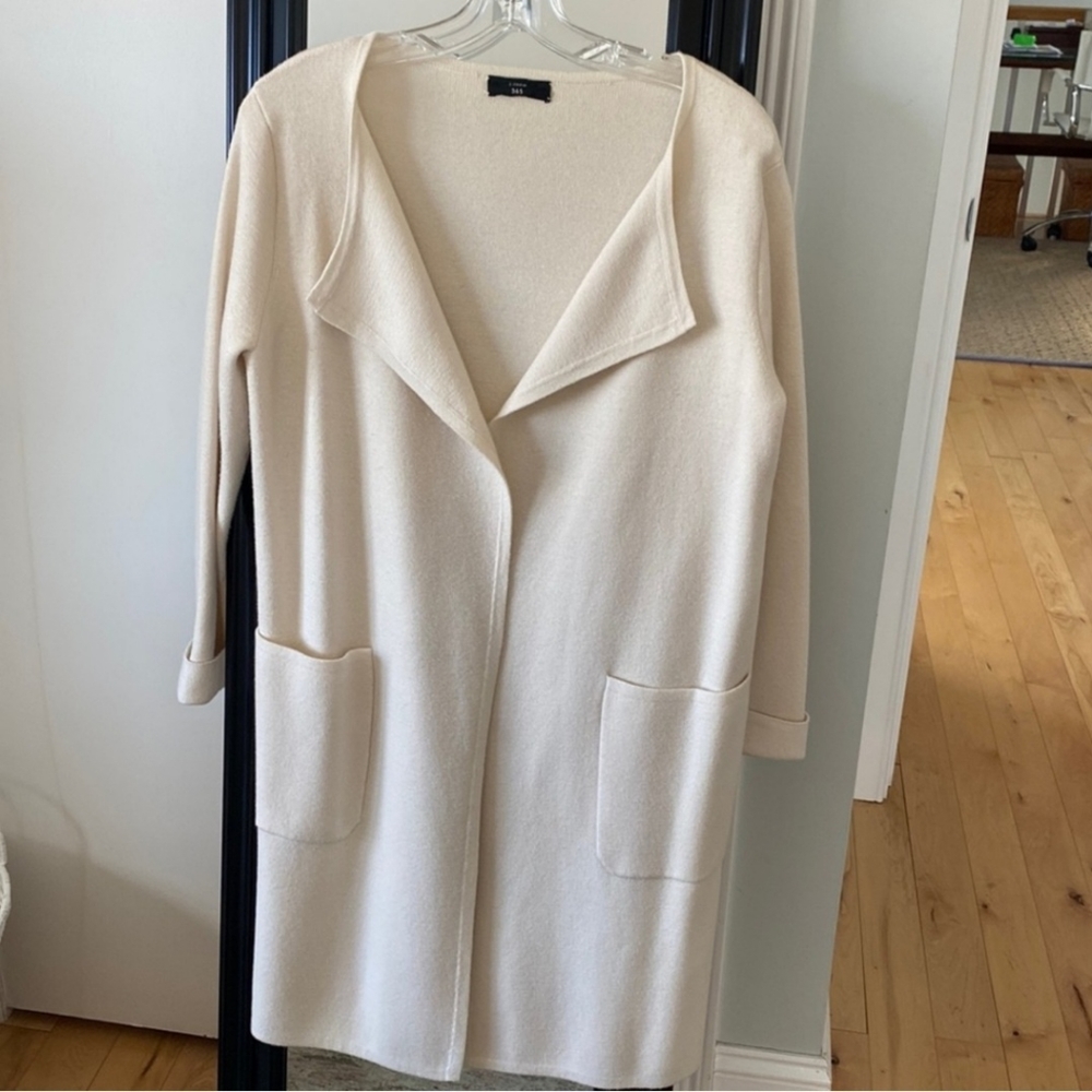 J. Crew Juliette collarless sweater blazer